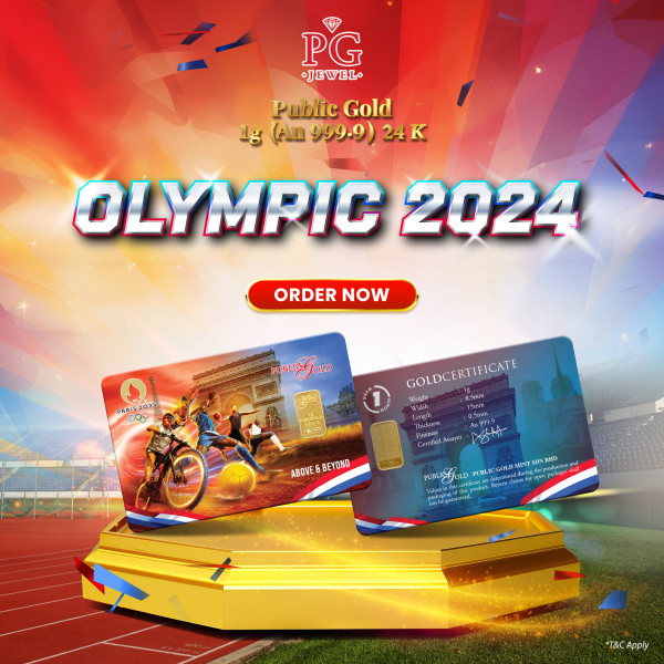 Public Gold Bullion Bar PG 1g (Au 999.9) - Olympic 2024 PP0001HH