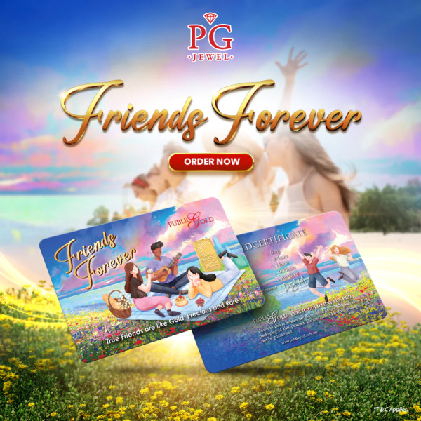 Public Gold Bullion Bar PG 0.5g (Au 999.9) - Friends Forever PP0001FY